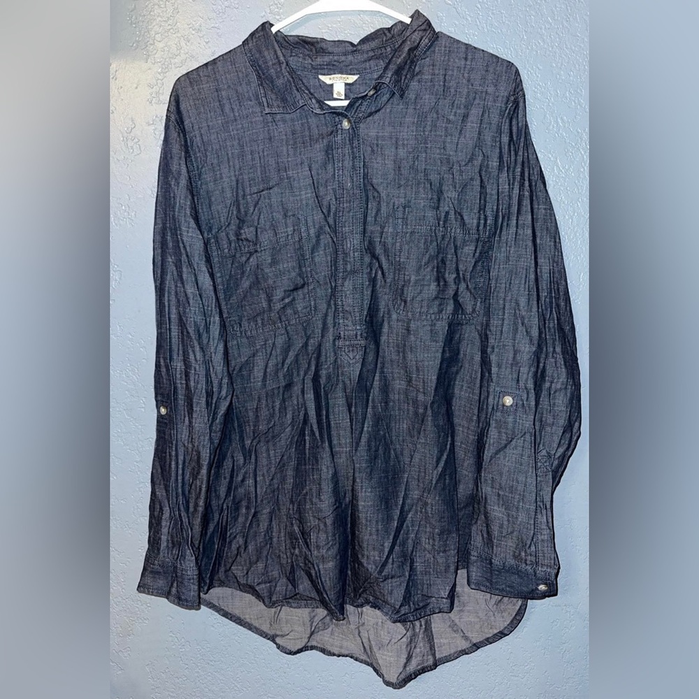 Sonoma Blue Long Sleeve Button Down Shirt